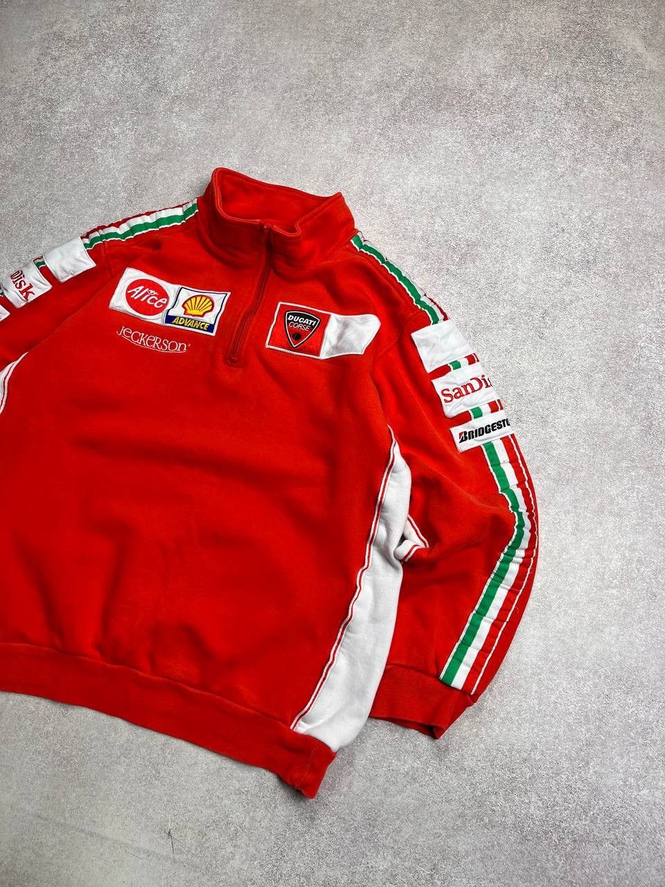 Ducati Vintage Ducati Corse Racing F-1 Quarter Zip Sweatshirt Y2K Size US XL / EU 56 / 4 - 2 Thumbnail