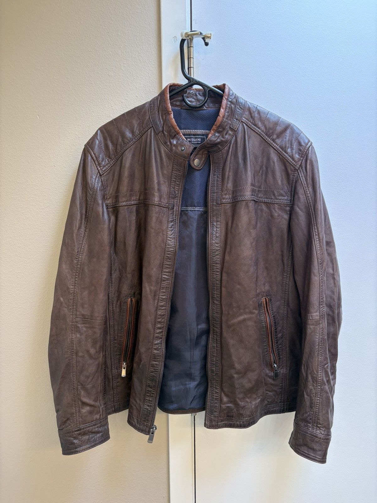 Other Missani Le Collezioni Antique Washed Lambskin Jacket Size US M / EU 48-50 / 2 - 1 Thumbnail