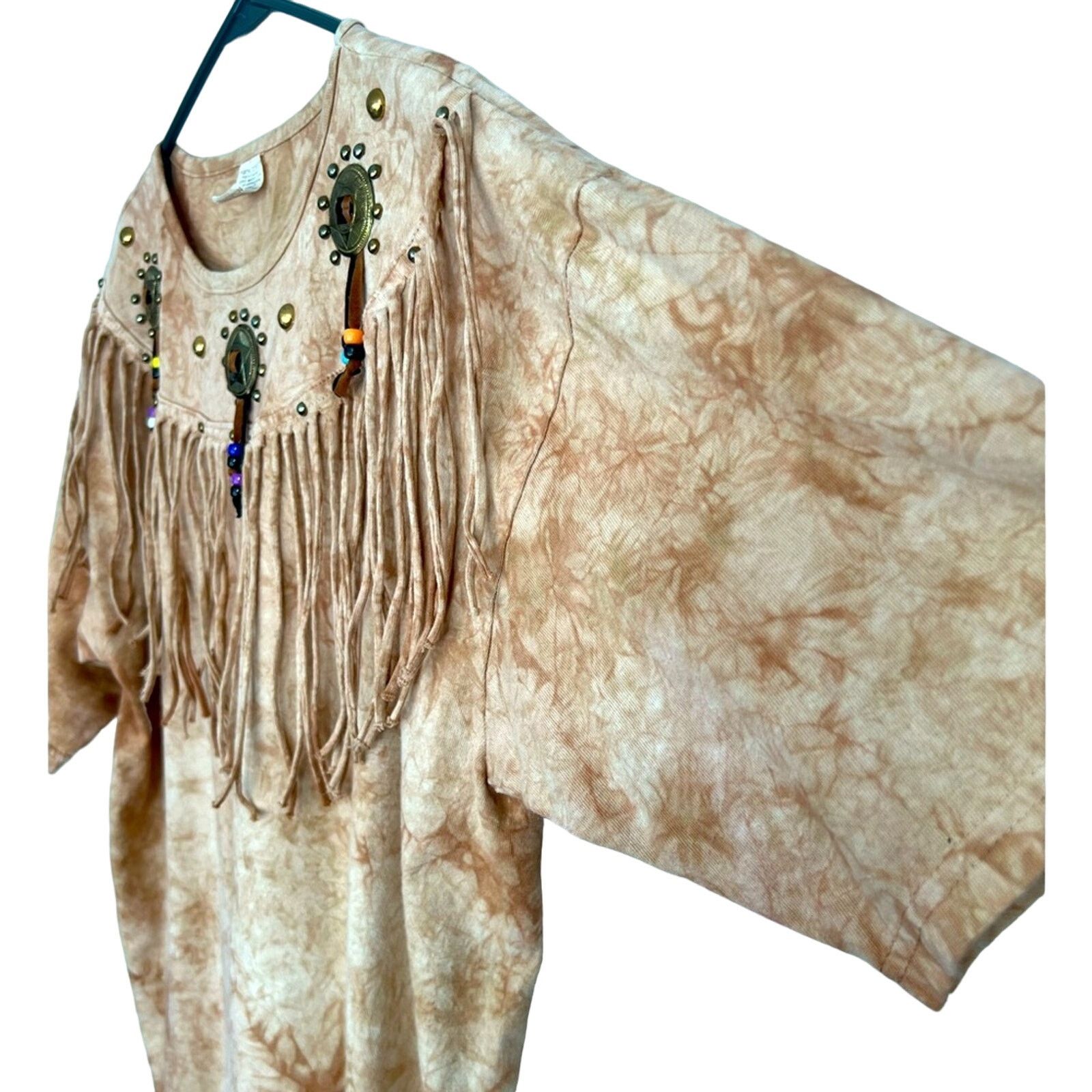 Vintage Vintage 1980s Western Fringe Beaded Shirt Aztec SZ XL RARE Size XL / US 12-14 / IT 48-50 - 4 Thumbnail