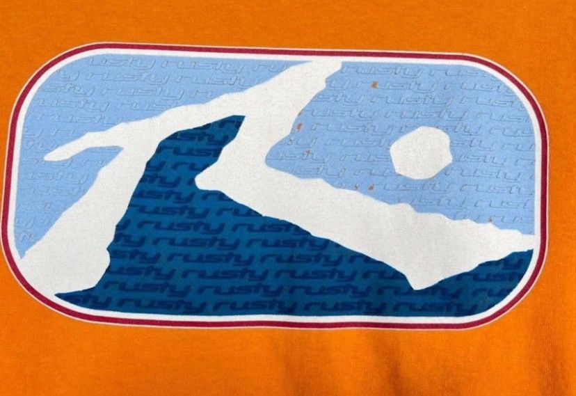 Vintage Vintage 90’s Rusty T- Shirt Rusty Big Logo Surf Tee Size US M / EU 48-50 / 2 - 5 Thumbnail