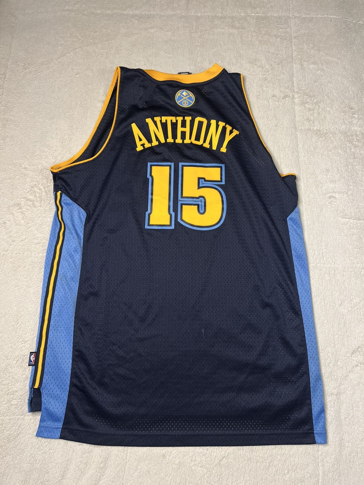 Adidas Adidas NBA Denver Nuggets Carmelo Anthony Stitched Jersey Size US XL / EU 56 / 4 - 4 Thumbnail