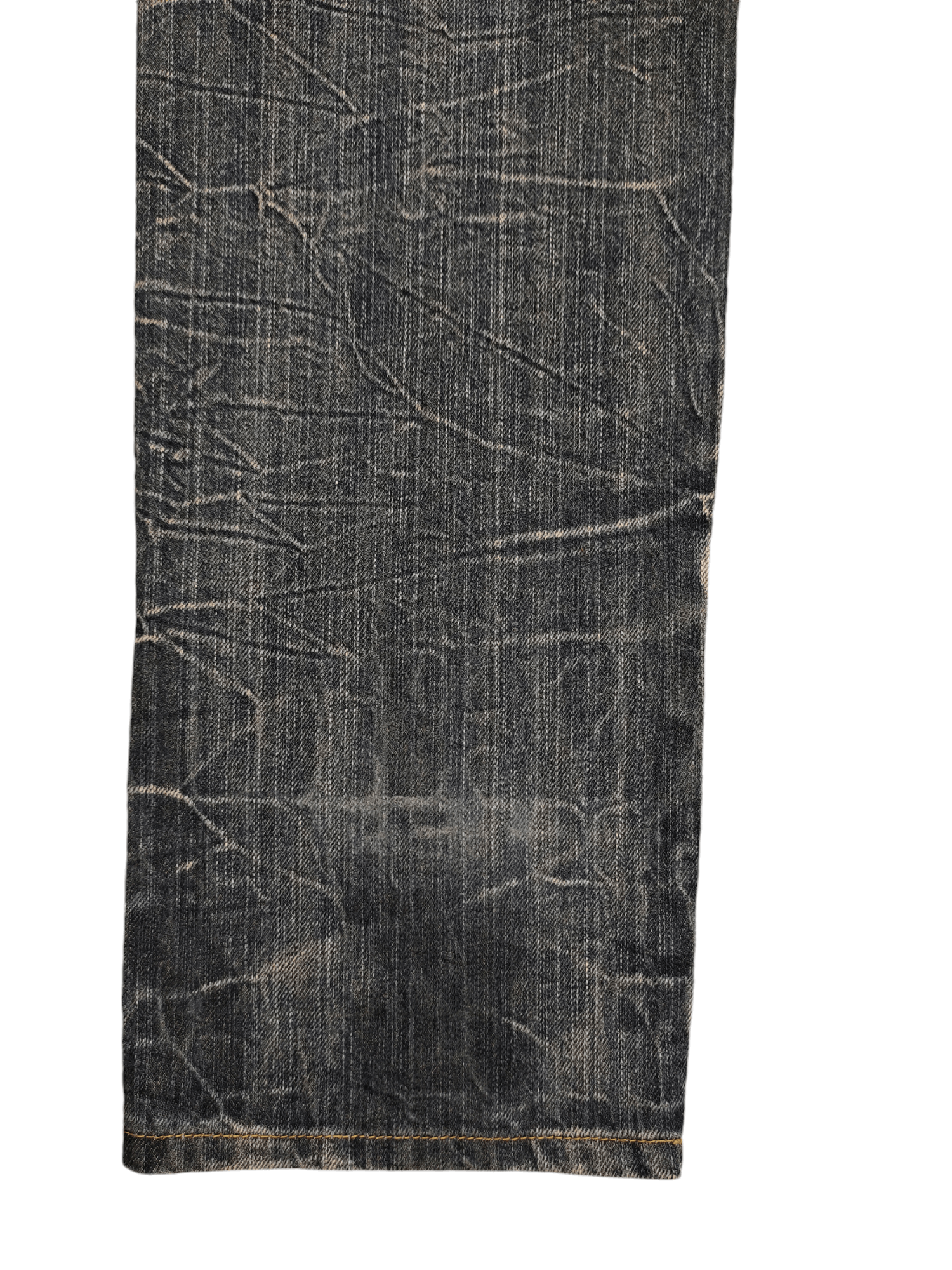 If Six Was Nine Vintage Y2k Back & Forth Clawmark Faded Double Waist Jeans Size US 31 - 14 Thumbnail