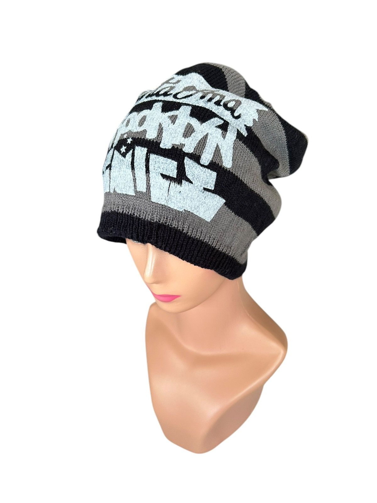Japanese Brand × Kapital × Vintage Distressed Japanese Punk Style Reversible Beanie Hats Size ONE SIZE - 12 Thumbnail