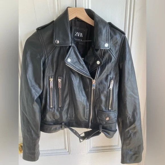 Zara ZARA Genuine Leather Jacket Brand New Size S Size S / US 4 / IT 40 - 2 Thumbnail