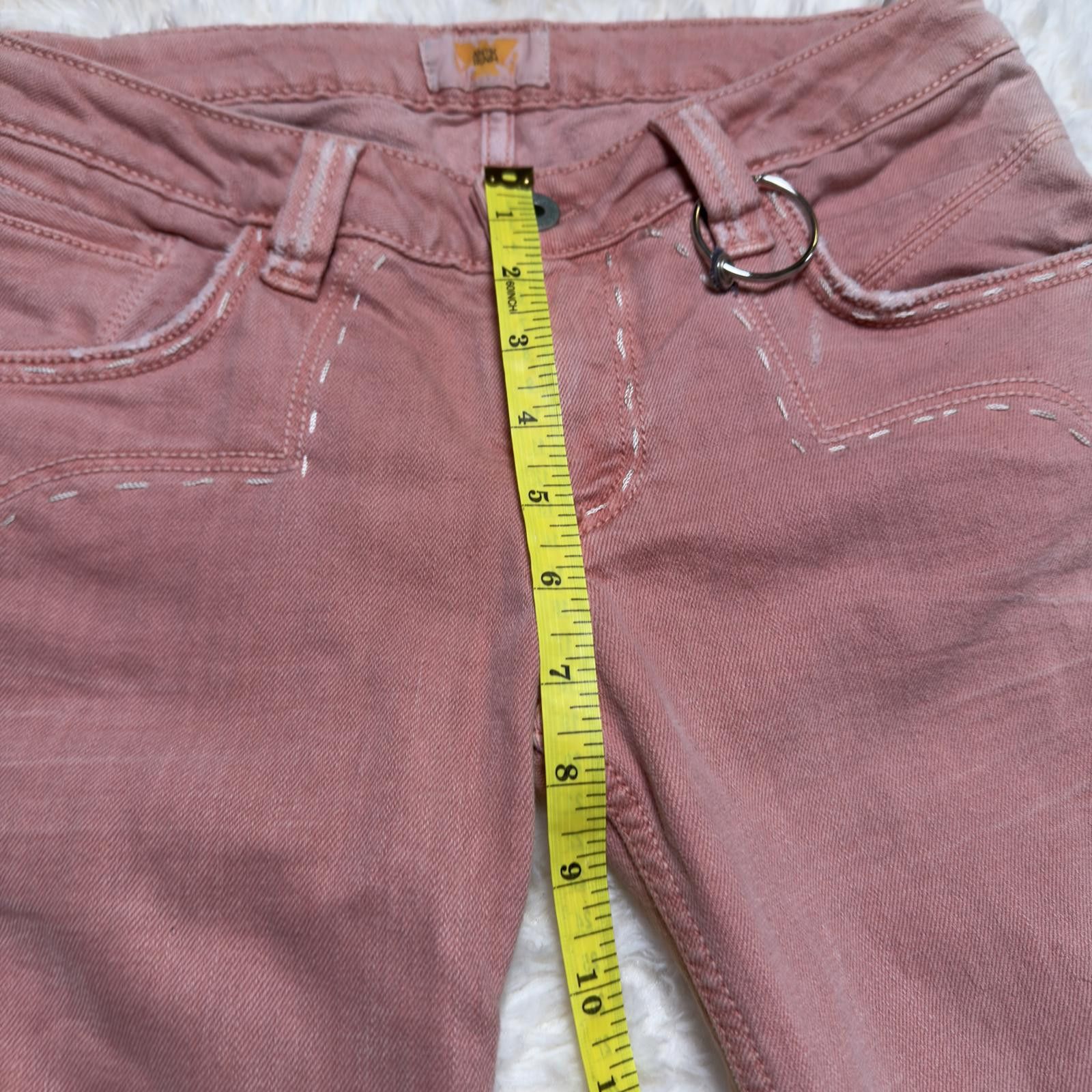 Antik Denim Vintage Antik Denim Y2K Low Rise Flare Jeans Pink Size 27" / US 4 / IT 40 - 4 Thumbnail