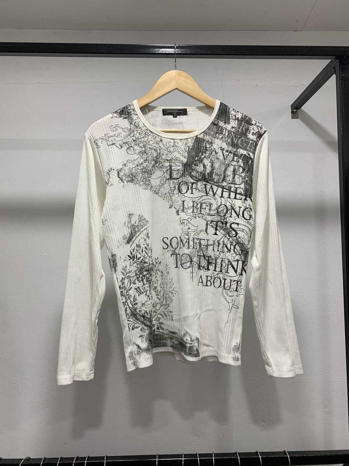 Hysteric Glamour In the Attic Poem Punk Printed Pleated Knit Size US M / EU 48-50 / 2 - 1 Thumbnail