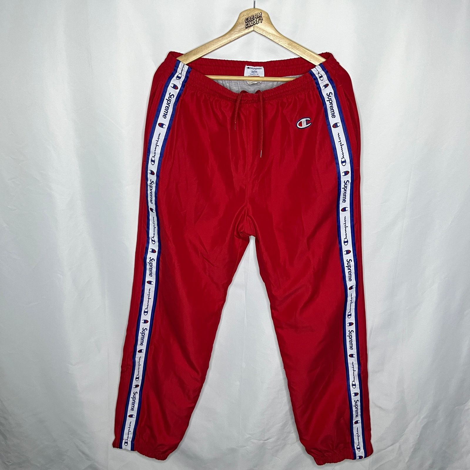 Champion × Supreme Supreme Champion Track Pant Red Medium SS18