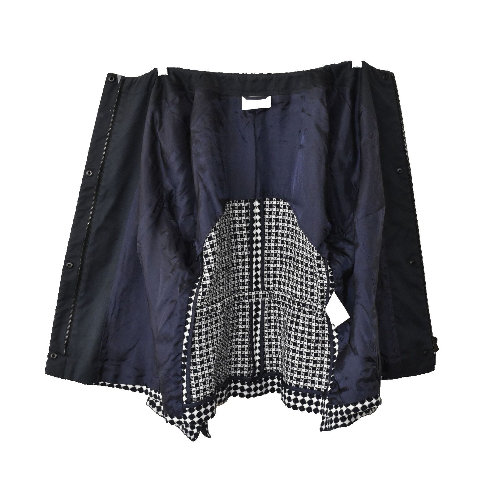 Akris AKRIS PUNTO Black Tweed Zip Snap Front Blazer Jacket Size 14 Size XL / US 12-14 / IT 48-50 - 7 Thumbnail