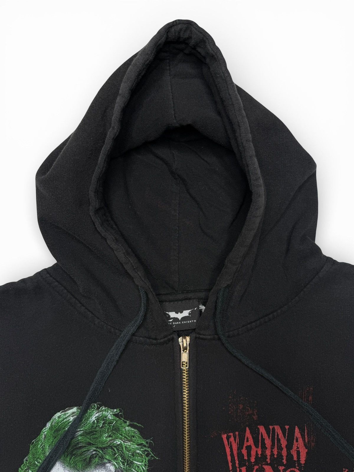 Vintage 2008 The Dark Knight Heath Ledger Joker Zip Up Sweater Size US M / EU 48-50 / 2 - 3 Thumbnail