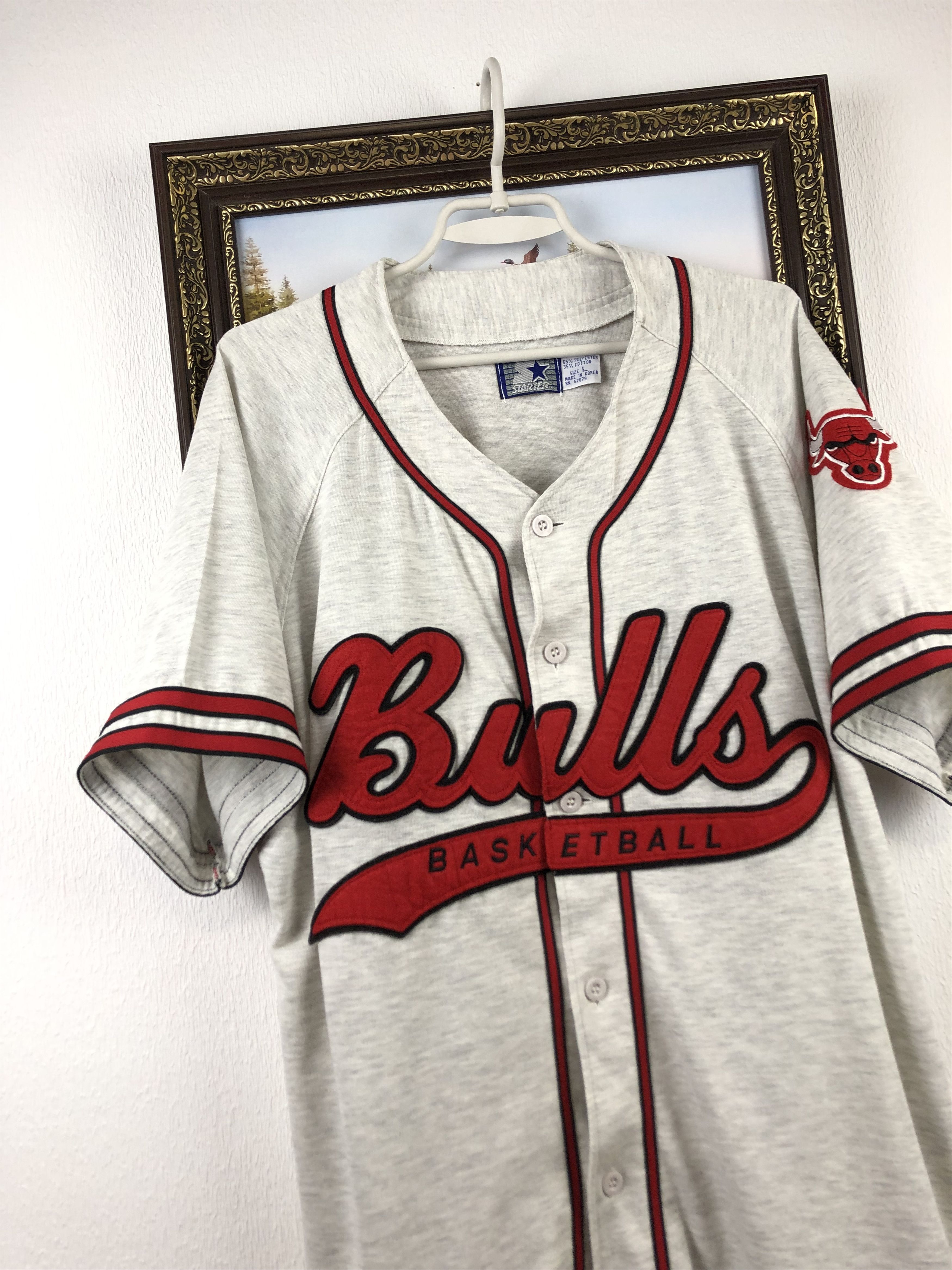 NBA Vintage NBA Chicago Bulls Baseball Jersey Stitched Shirt Size US L / EU 52-54 / 3 - 3 Thumbnail