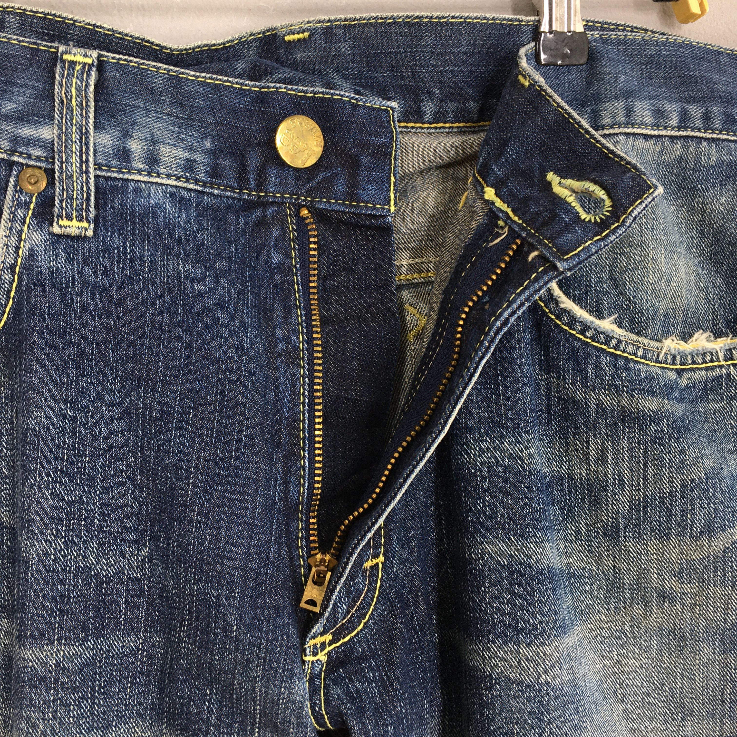 Lee Size 34x33 Vintage 90s Lee Riders Blue Stonewash Jeans S190 Size US 34 / EU 50 - 6 Thumbnail
