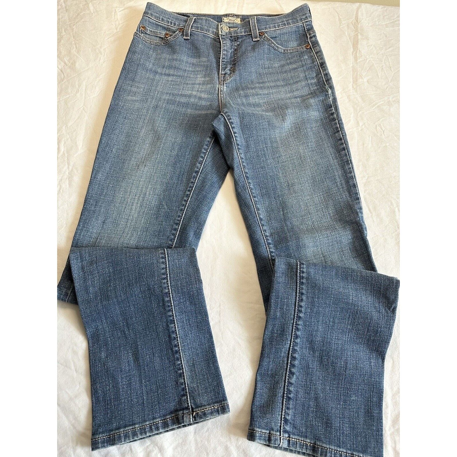 Levi's Levis Original Perfectly Slimming 512 Jeans Blue Sz 6M VTG Size 28" / US 6 / IT 42 - 7 Thumbnail