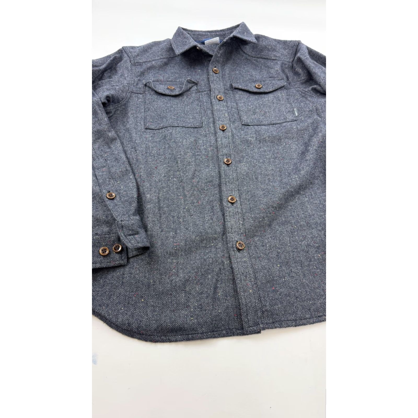 Vintage Columbia Shirt Mens Large Gray Button Down Long Sleeve Flecked Pocket Casual Size US L / EU 52-54 / 3 - 3 Thumbnail