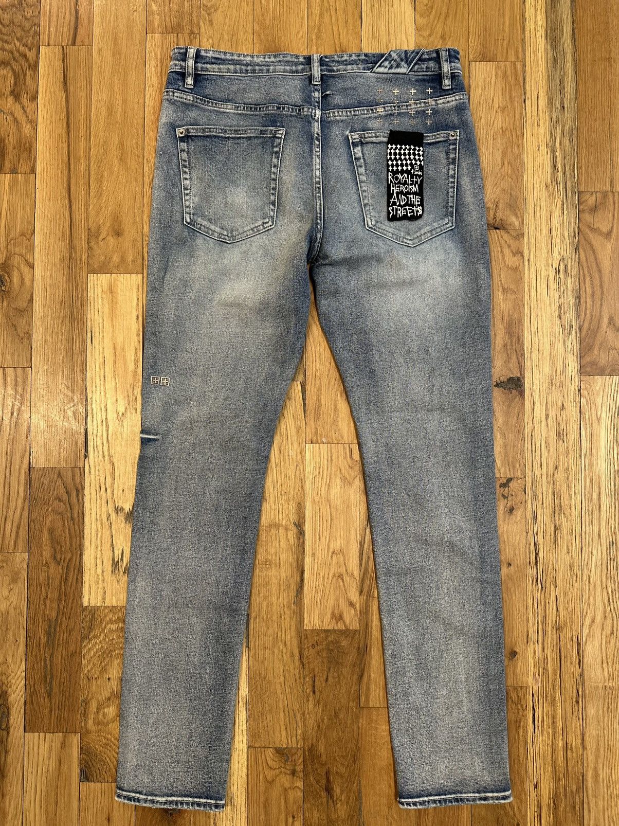 Ksubi Ksubi Side Crosses Blue Denim Jeans Size 34 Size US 34 / EU 50 - 2 Thumbnail