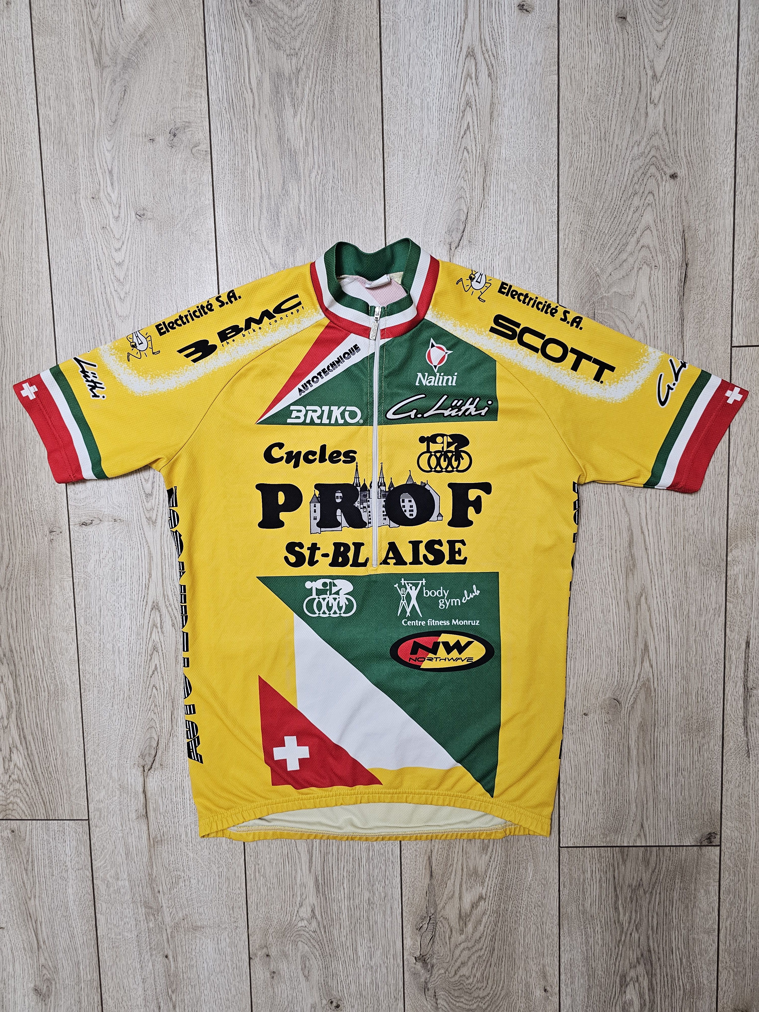 All Sport × Vintage NALINI CYCLINC JERSEY SWITZERLAND VELO TEAM PROF SHIRT Size US M / EU 48-50 / 2 - 1 Thumbnail
