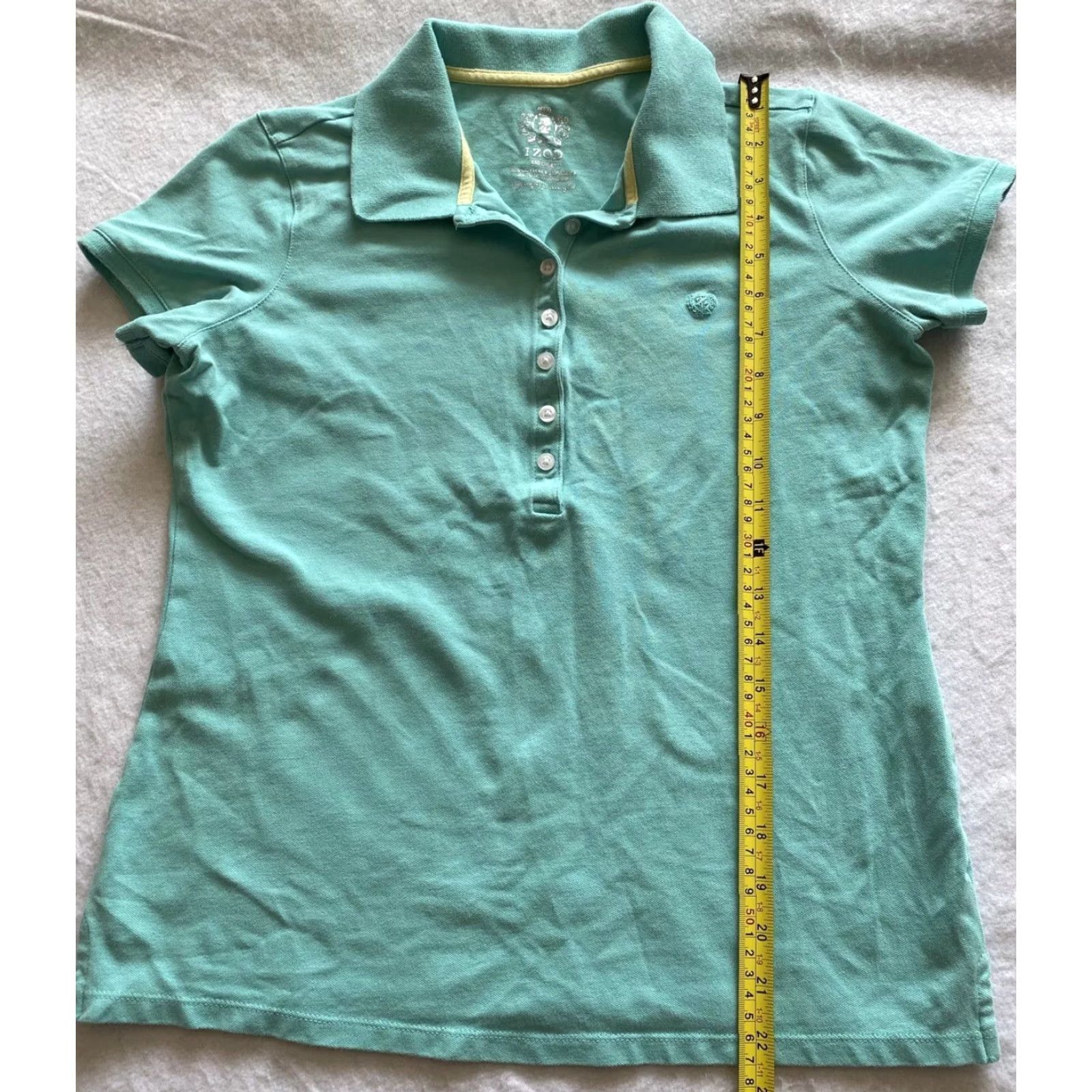 Izod IZOD Polo Shirt Women’s M Green Polyester & Spandex Activewear Golf Top / 18-2 Size M / US 6-8 / IT 42-44 - 5 Thumbnail