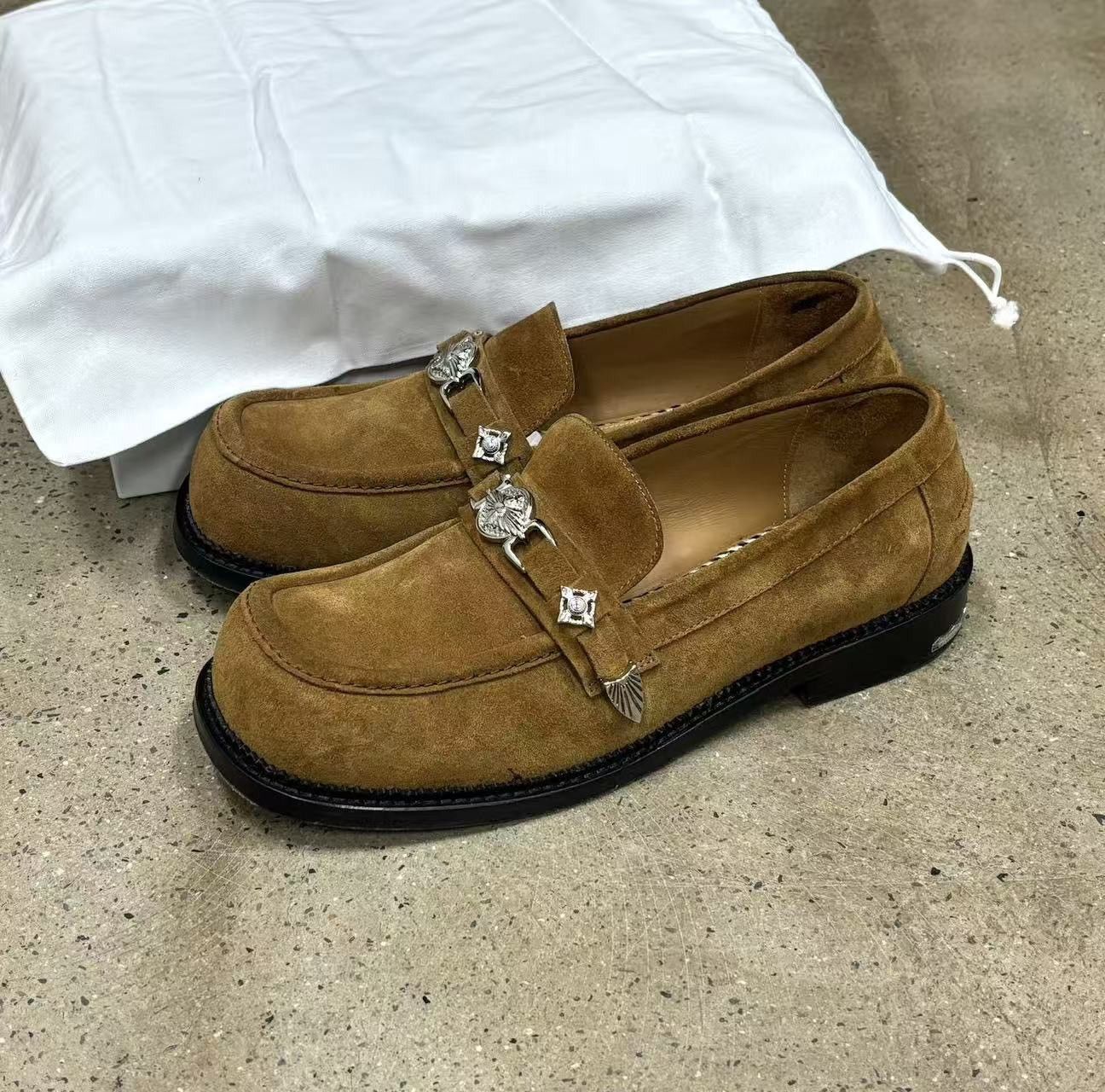 TOGA VIRILIS Toga Virilis POLIDO Loafers Suede Leather Size US 11 / EU 44 - 1 Thumbnail