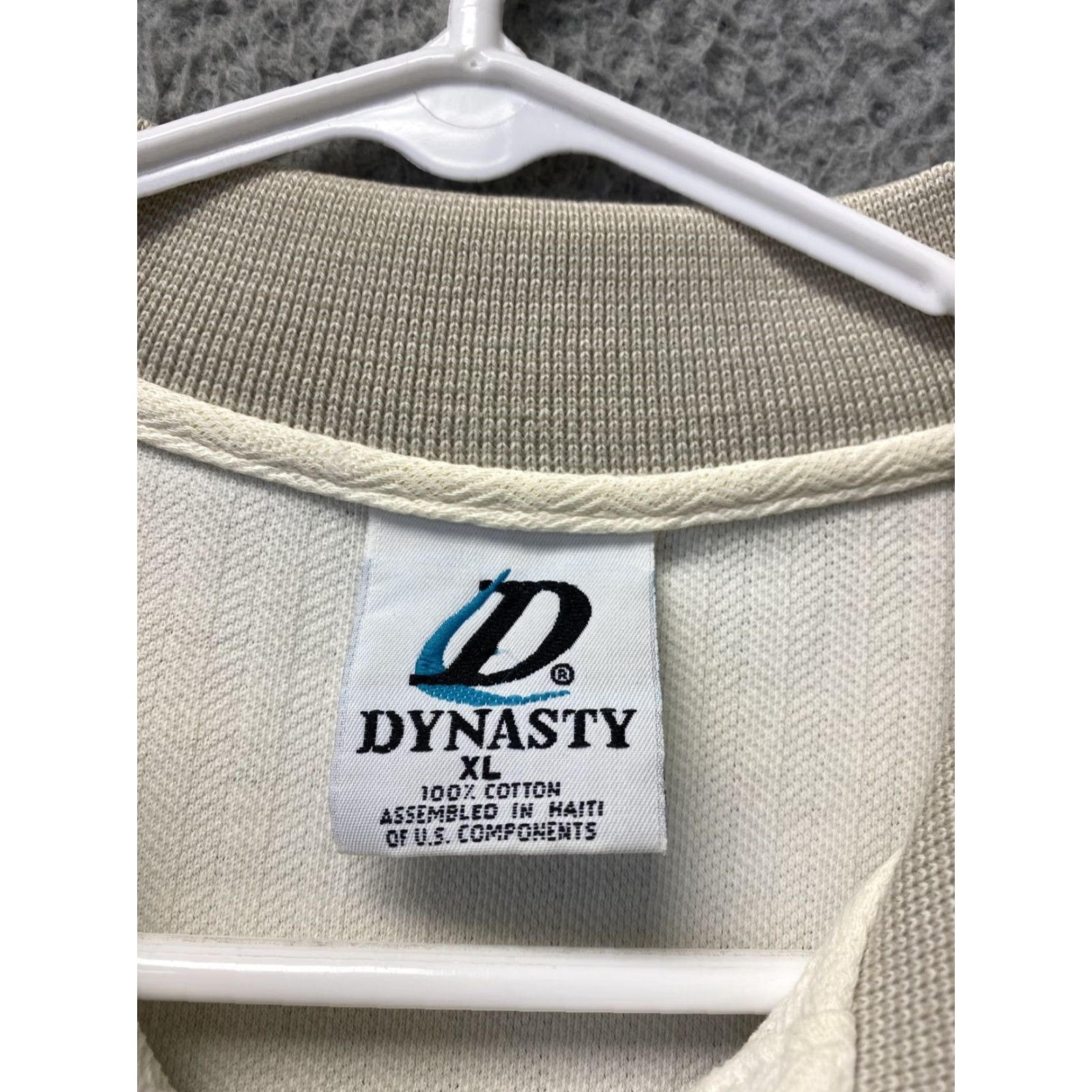 Vintage VINTAGE DYNASTY Polo Shirt Denver Broncos Embroidered White Adult XL Solid Mens Size US XL / EU 56 / 4 - 4 Thumbnail