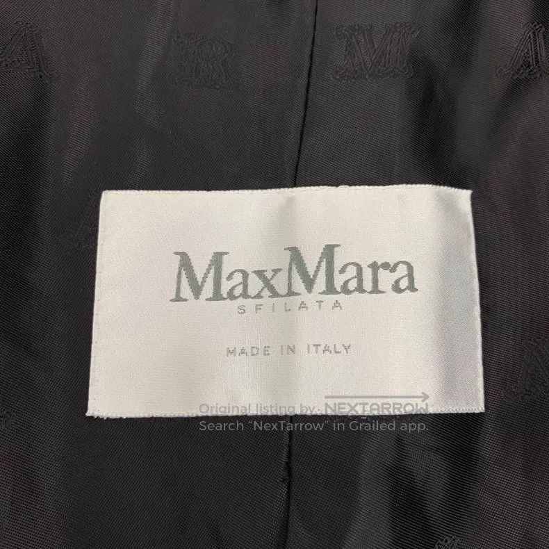 Max Mara Max Mara Black Fine Glitter Camel Hair Collar Double Breas Size S / US 4 / IT 40 - 5 Thumbnail