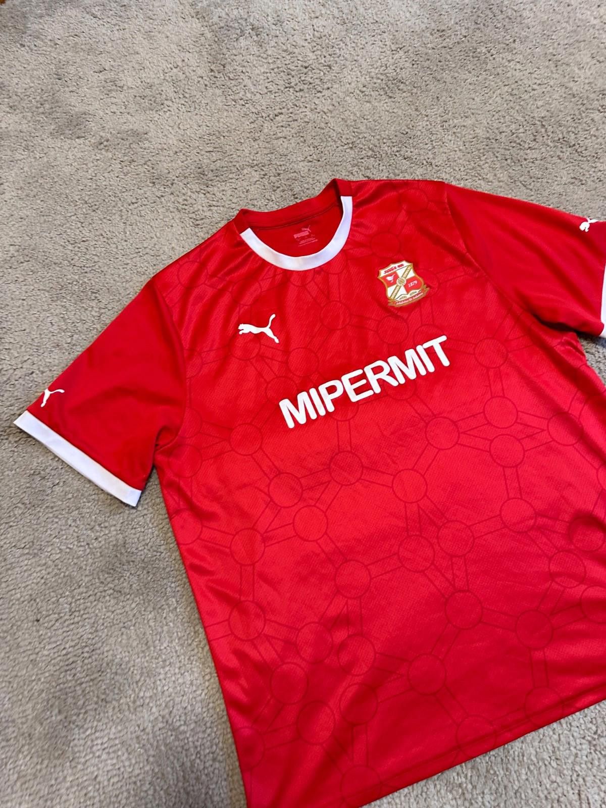 Puma Swindon Town FC 2023/24 Hom Football Shirt Soccer Jersey XXL Size US XXL / EU 58 / 5 - 3 Thumbnail