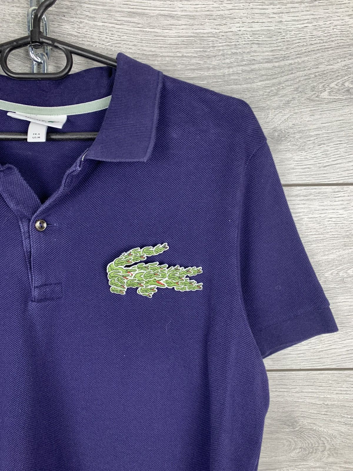 Lacoste Mens Vintage Lacoste Big Logo Polo T Shirt Size US M / EU 48-50 / 2 - 3 Thumbnail