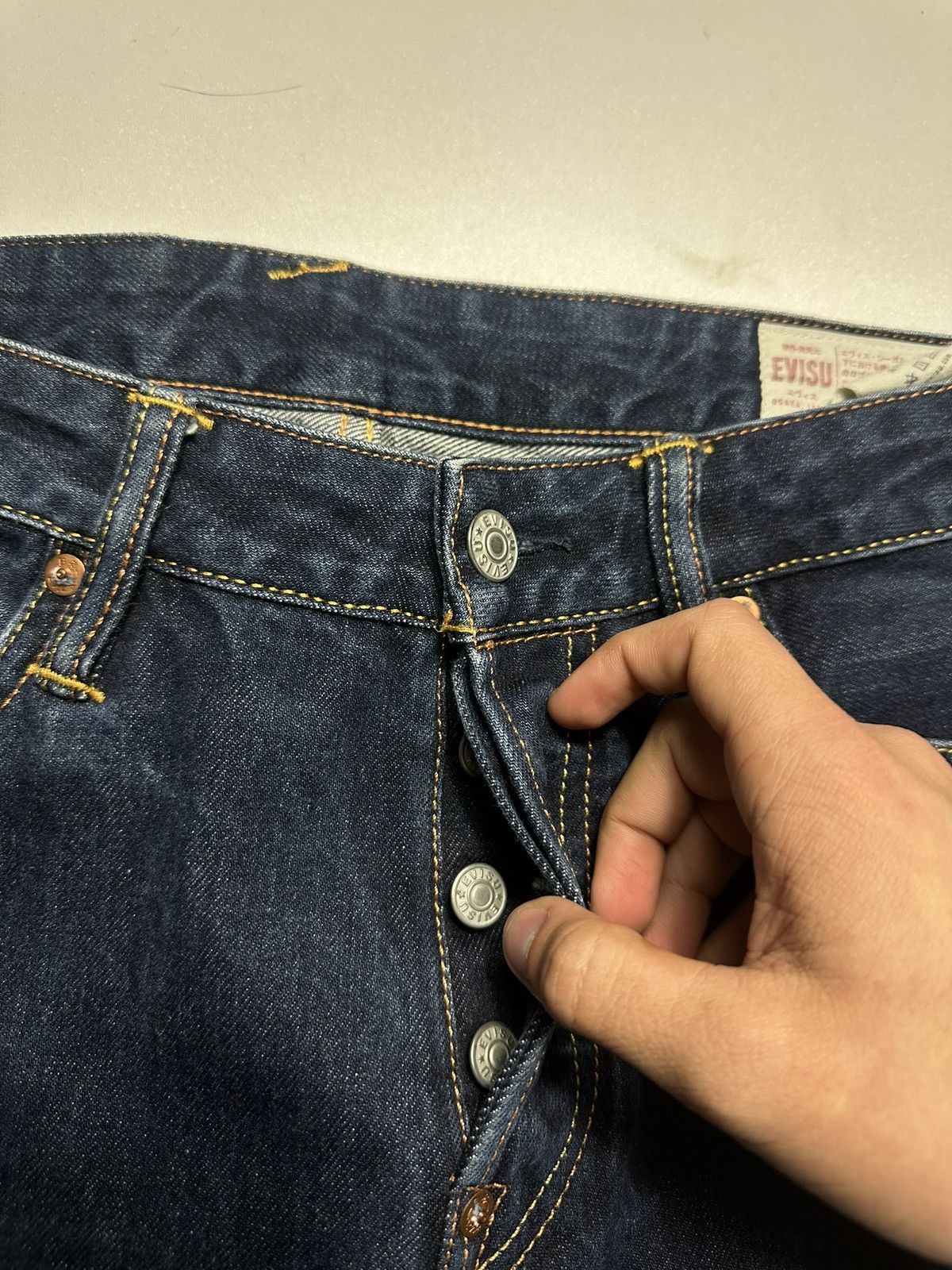 Evisu Vintage Evisu Seagull Selvedge Jeans Size US 32 / EU 48 - 5 Thumbnail