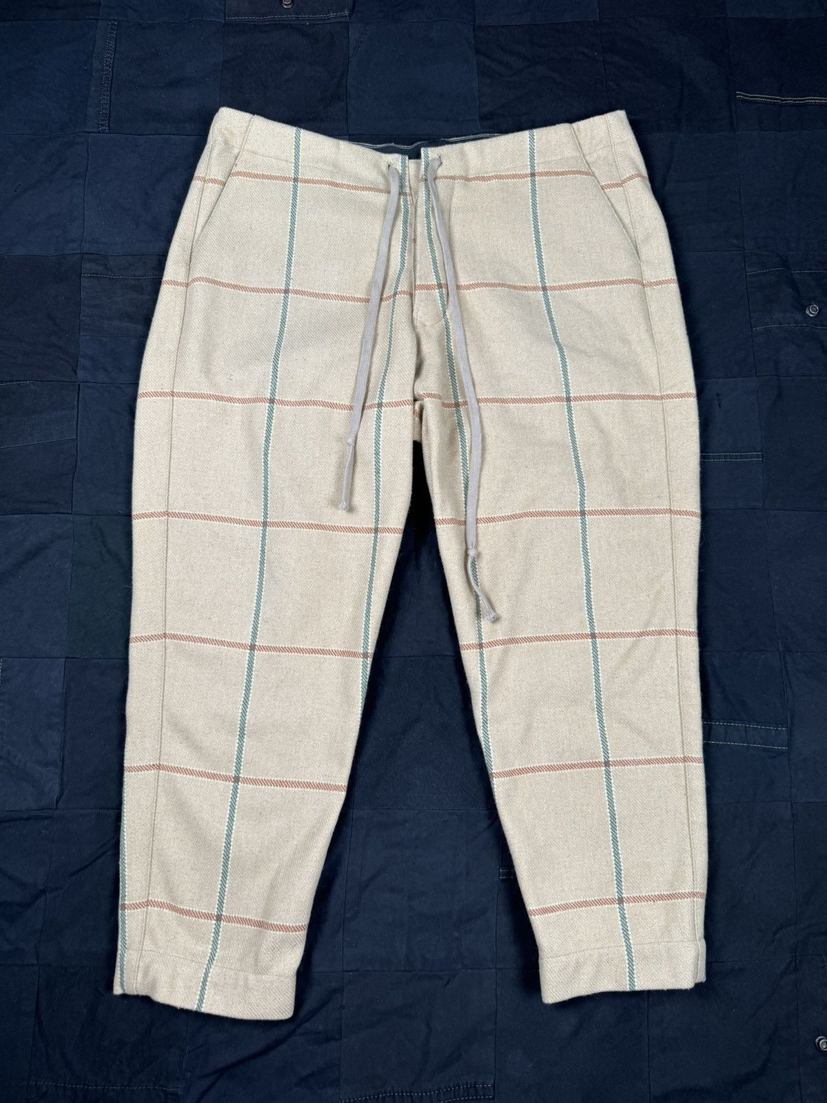 Greg Lauren Camel Window Pane Lounge Size US 34 / EU 50 - 1 Thumbnail