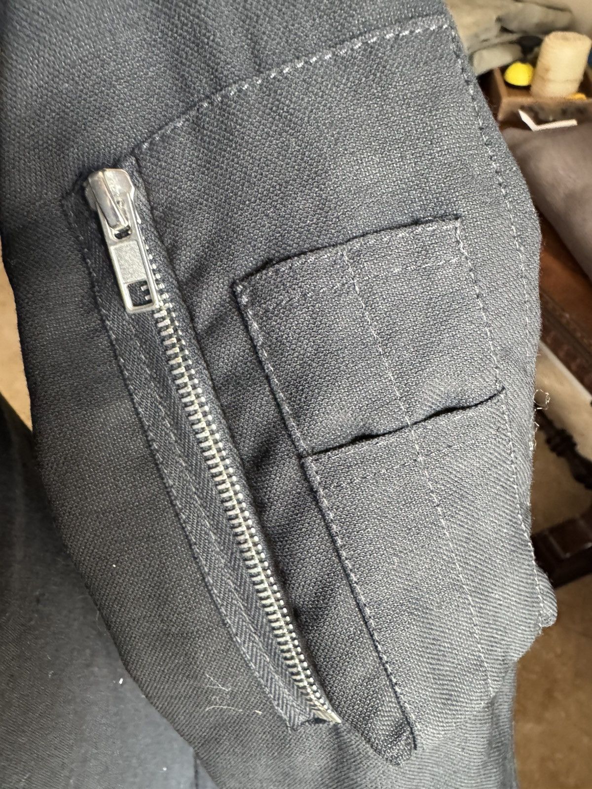 Rick Owens Rick Owens Archive Cotton Twill Flight Bomber Black Size S / US 4 / IT 40 - 3 Thumbnail