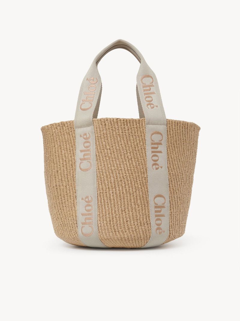 o1loc1c10226 Size: OS / Woody Basket Large Bag in Khaki