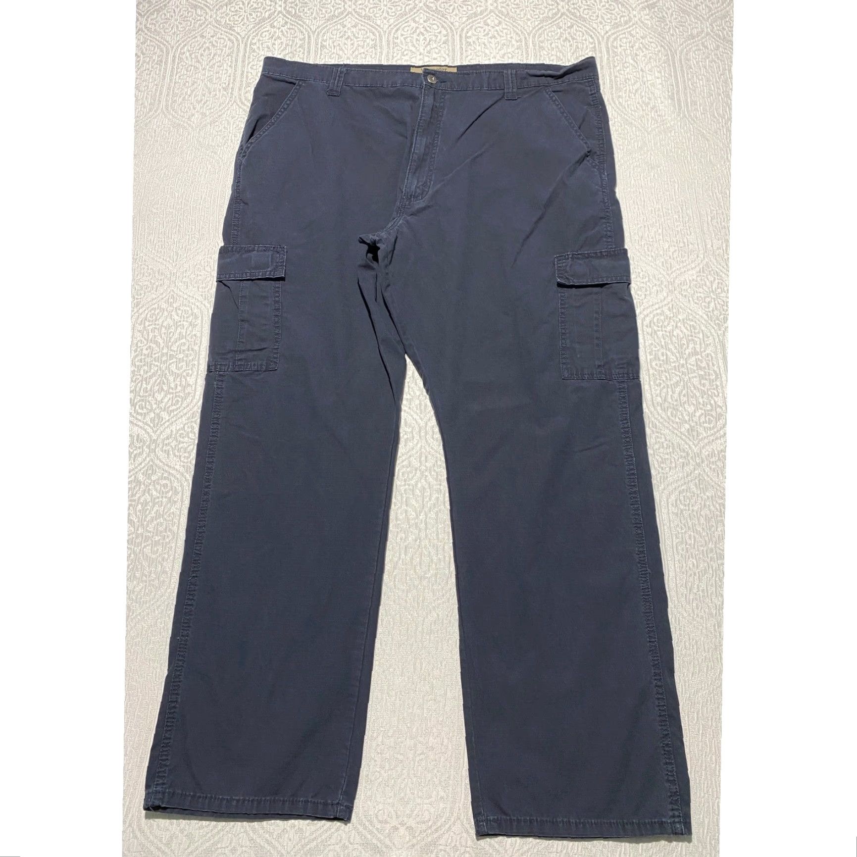 Wrangler VINTAGE Wrangler Authentics Mens Cargo Pants Navy Blue 42x32 Relaxed Fit Size US 42 / EU 58 - 2 Thumbnail