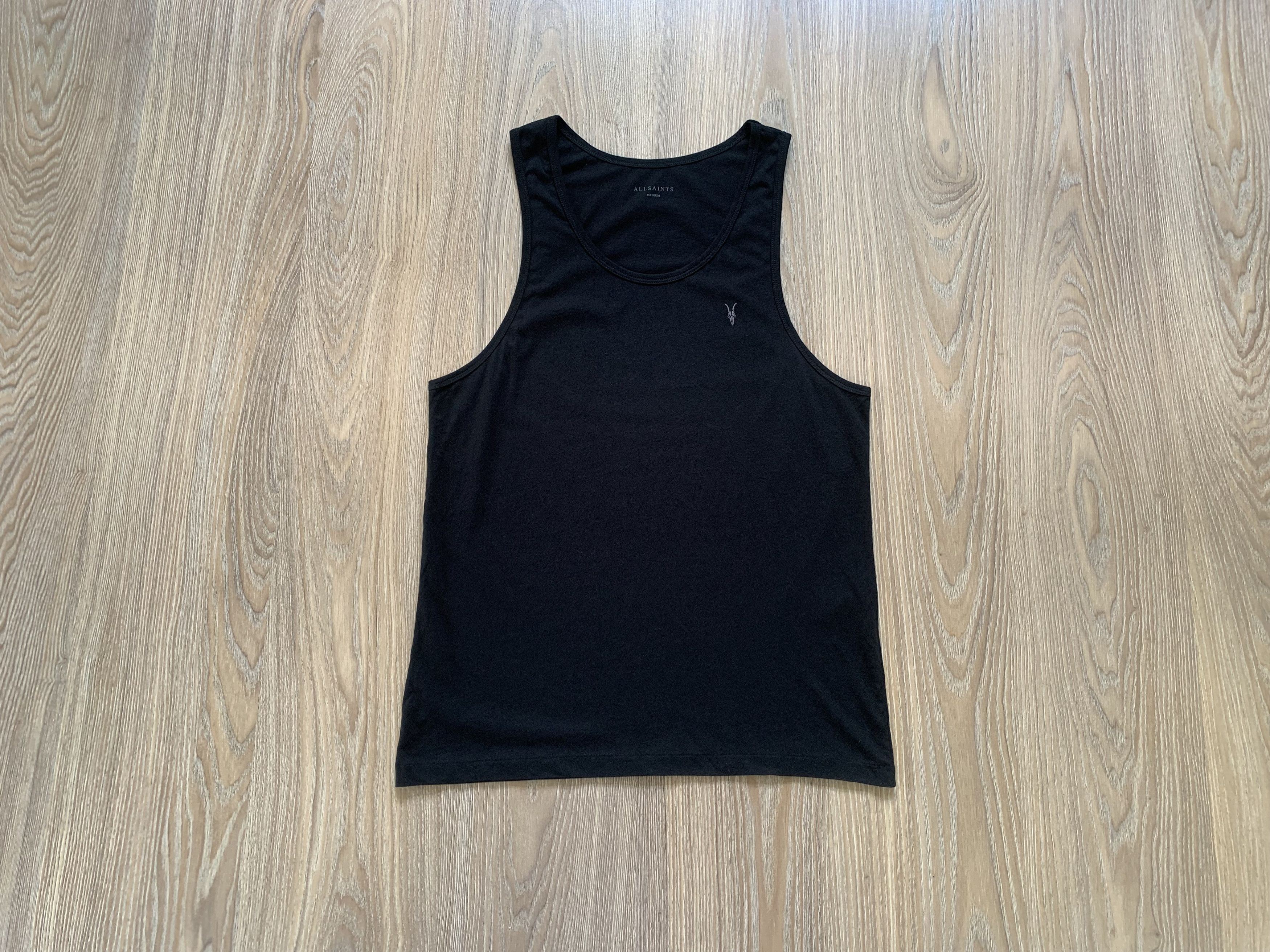 Allsaints Allsaints Tonic Vest Mens Black Cotton Tank Top Size US M / EU 48-50 / 2 - 1 Thumbnail