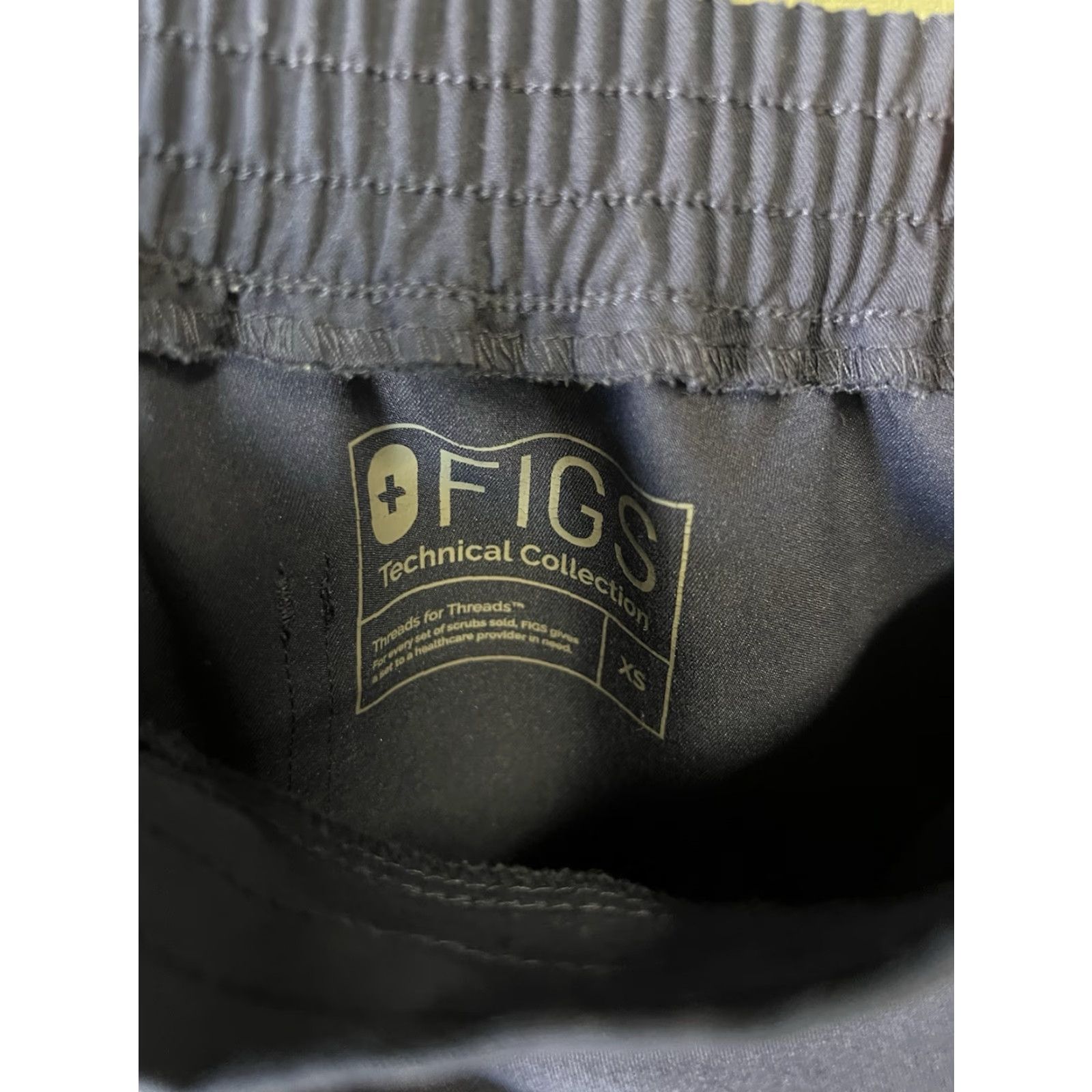 Vintage FIGS Navy Blue Scrub Pants Womens XS Size 26" / US 2 / IT 38 - 3 Thumbnail