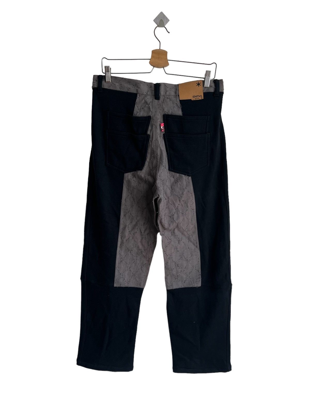 FDMTL Crazy Sashiko Stitch Boro Patchwork Hybrid Baggy Jeans Denim Size US 34 / EU 50 - 3 Thumbnail
