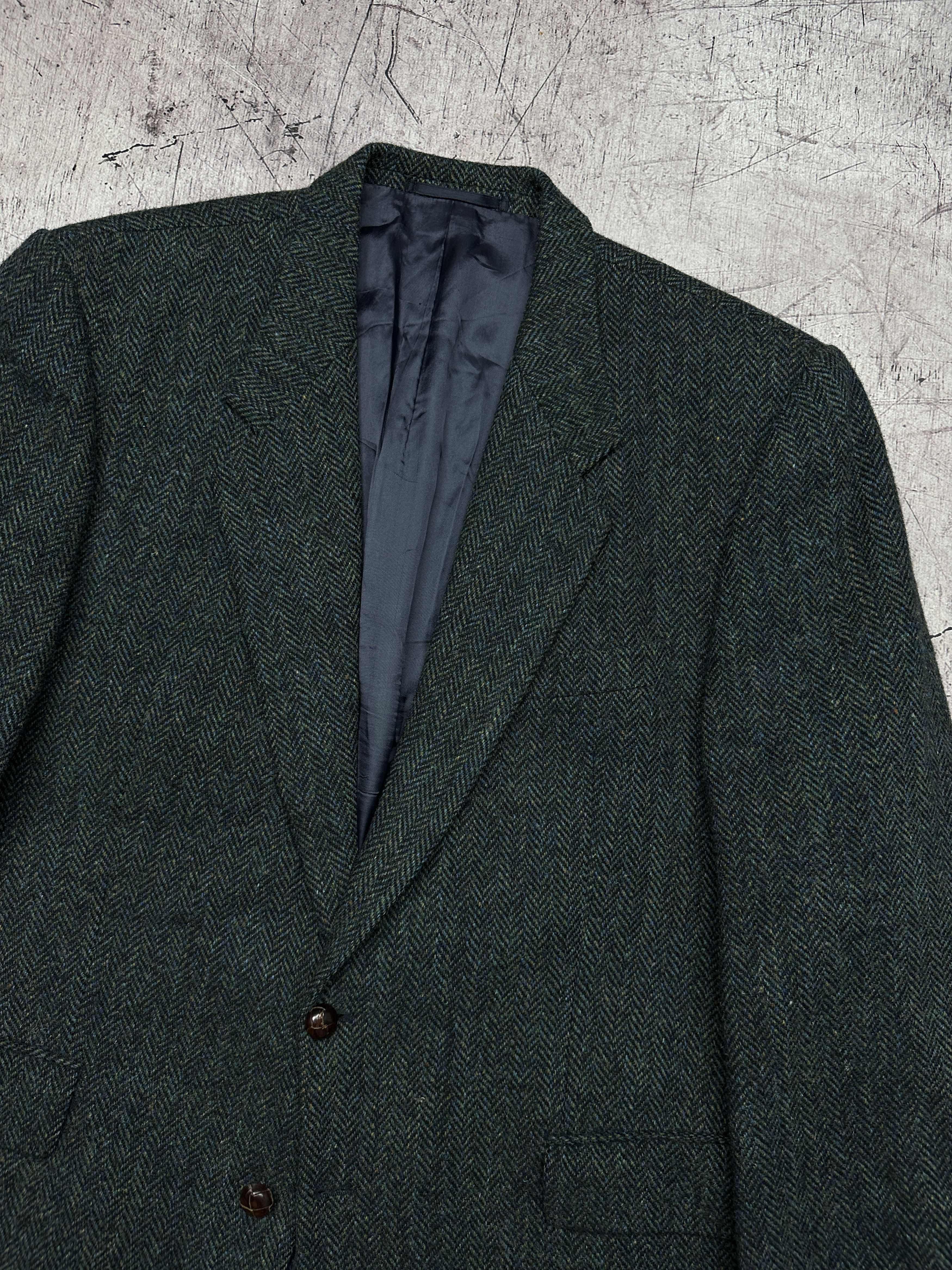 Harris Tweed Harris Tweed Vintage Mens Wool Blazer Jacket Size US XL / EU 56 / 4 - 2 Thumbnail