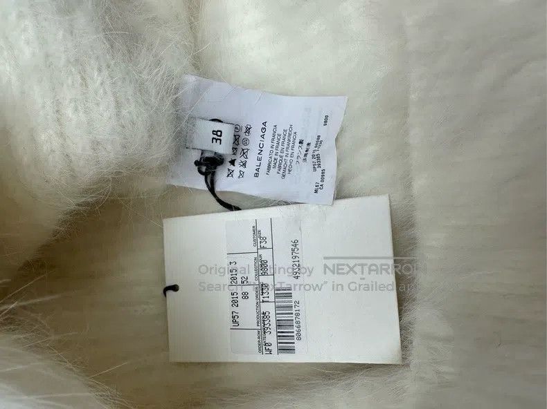 Balenciaga Balenciaga White Wool Cashmere Sweater Size XS / US 0-2 / IT 36-38 - 4 Thumbnail