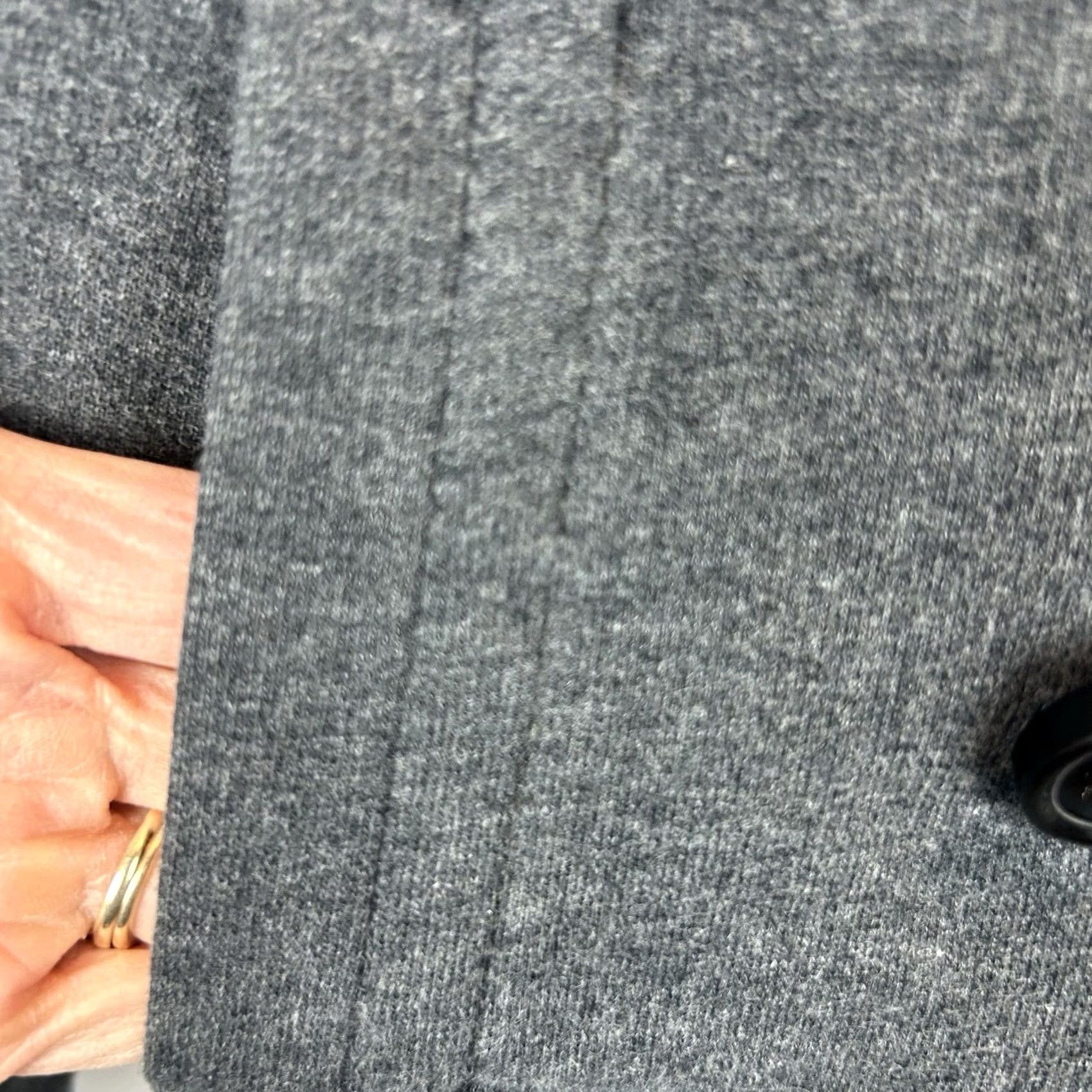 Vintage Aéropostale Peacoat Jacket Womens M Gray Wool Solid Button Casual Short Coat/Jacket Size M / US 6-8 / IT 42-44 - 4 Thumbnail