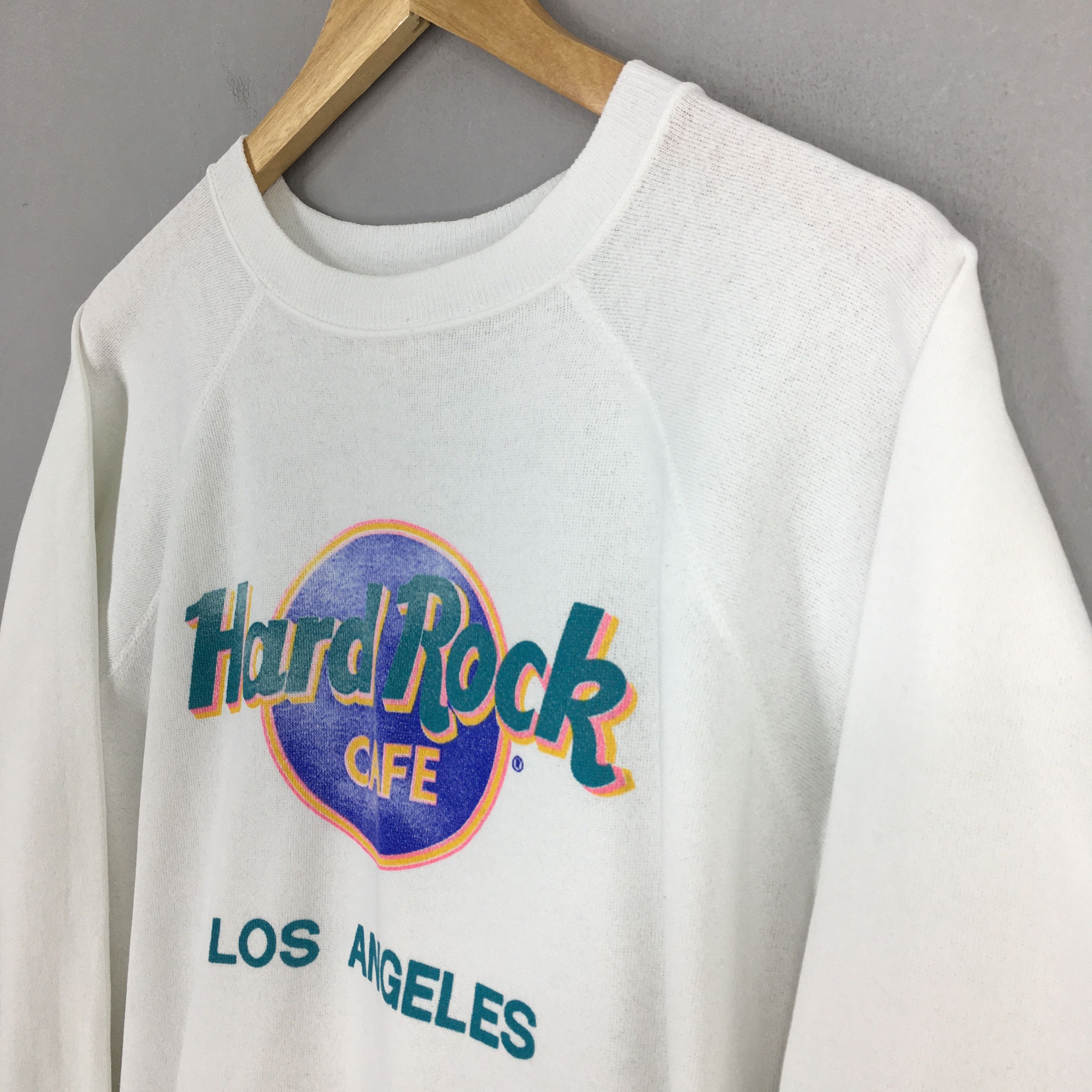 Hard Rock Cafe Hard Rock Cafe Los Angeles Usa White Sweatshirt Large Size US L / EU 52-54 / 3 - 3 Thumbnail