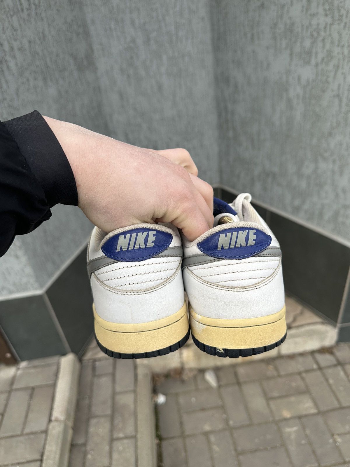 Nike × Vintage Vintage Nike Dunk Low Metallic Silver Blue US 9 Size US 9 / EU 42 - 4 Thumbnail
