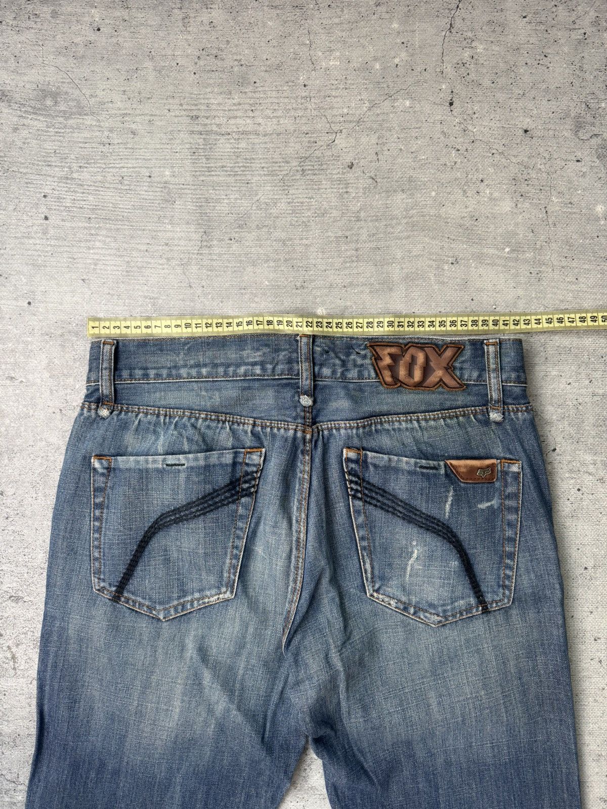 Fox Racing Vintage Fox Racing Flared Jeans Size US 33 - 2 Thumbnail