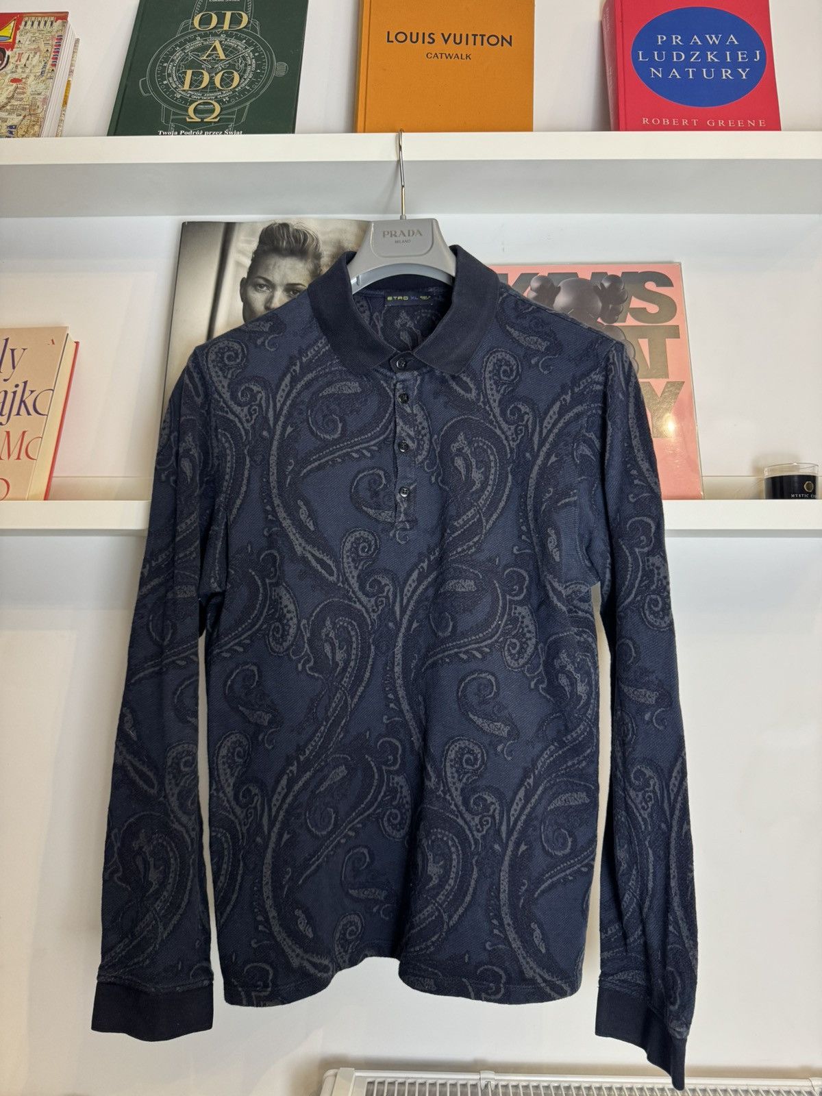 Etro ETRO ITALY designer long sleeve polo tees rare luxury Size US XL / EU 56 / 4 - 1 Thumbnail