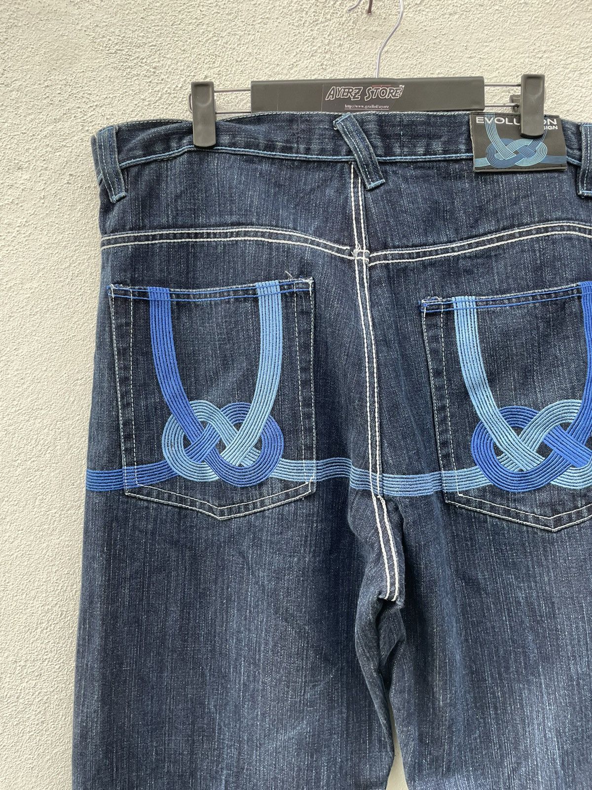 If Six Was Nine × JNCO Vintage Y2K Evolution Design Denim Jeans Size US 38 / EU 54 - 12 Thumbnail
