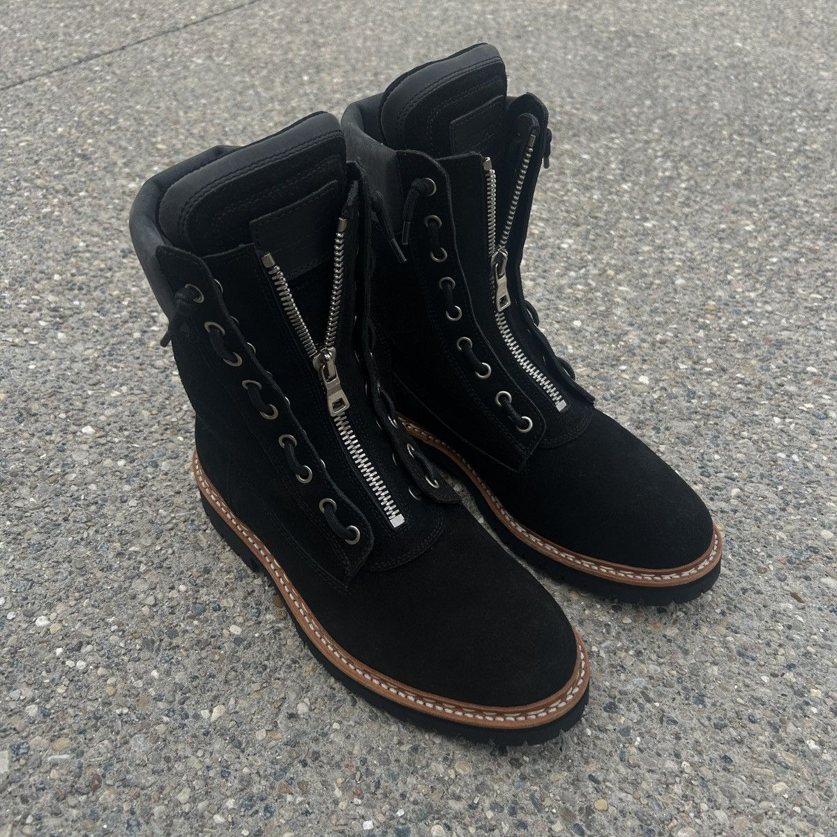 Balmain Balmain AW22 suede combat boots Size US 9 / EU 42 - 3 Thumbnail