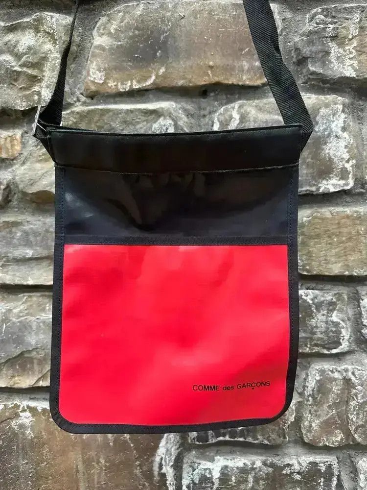 Comme Des Garcons 90's Shoulder Bag in Red, Men's