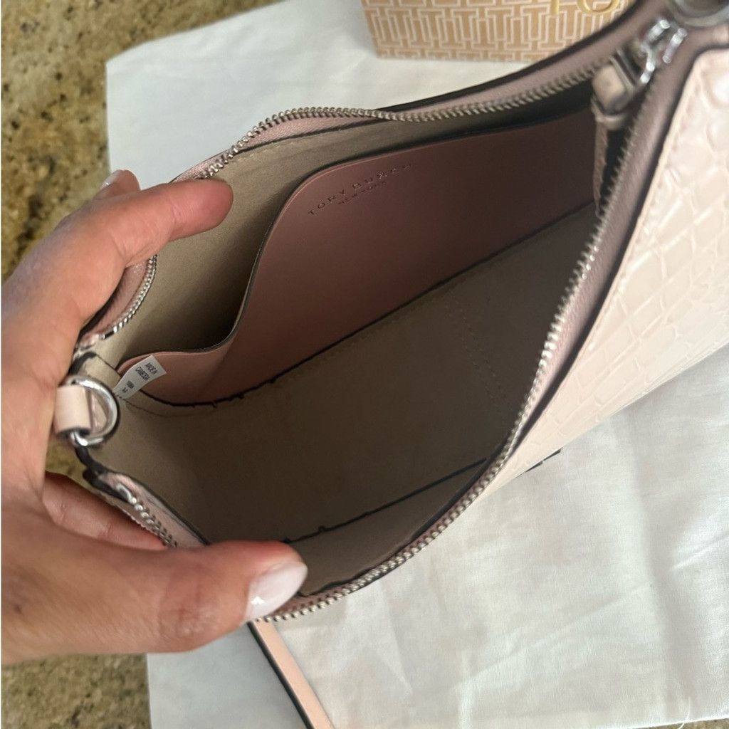 478$! Tory Burch - Thea Embossed Convertible Crossbody Pink