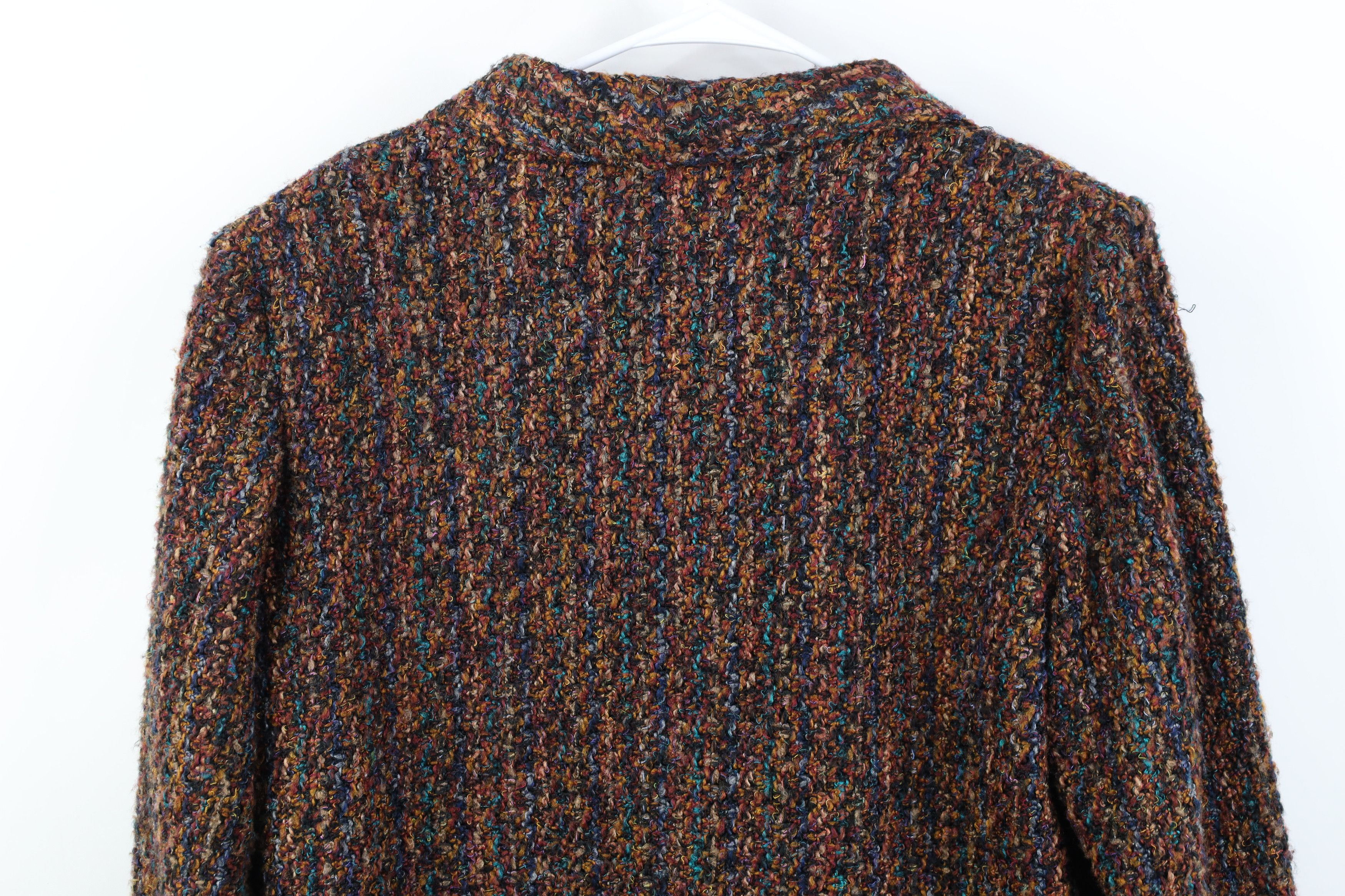 Vintage Vintage 90s Streetwear Wool Rainbow Suit Blazer Jacket USA Size XL / US 12-14 / IT 48-50 - 13 Thumbnail