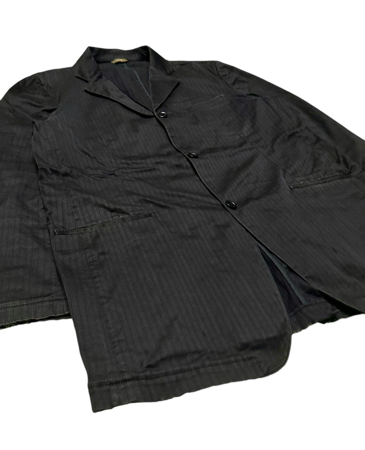 Yohji Yamamoto AAR Yohji Yamamoto striped coat Size US XL / EU 56 / 4 - 4 Thumbnail