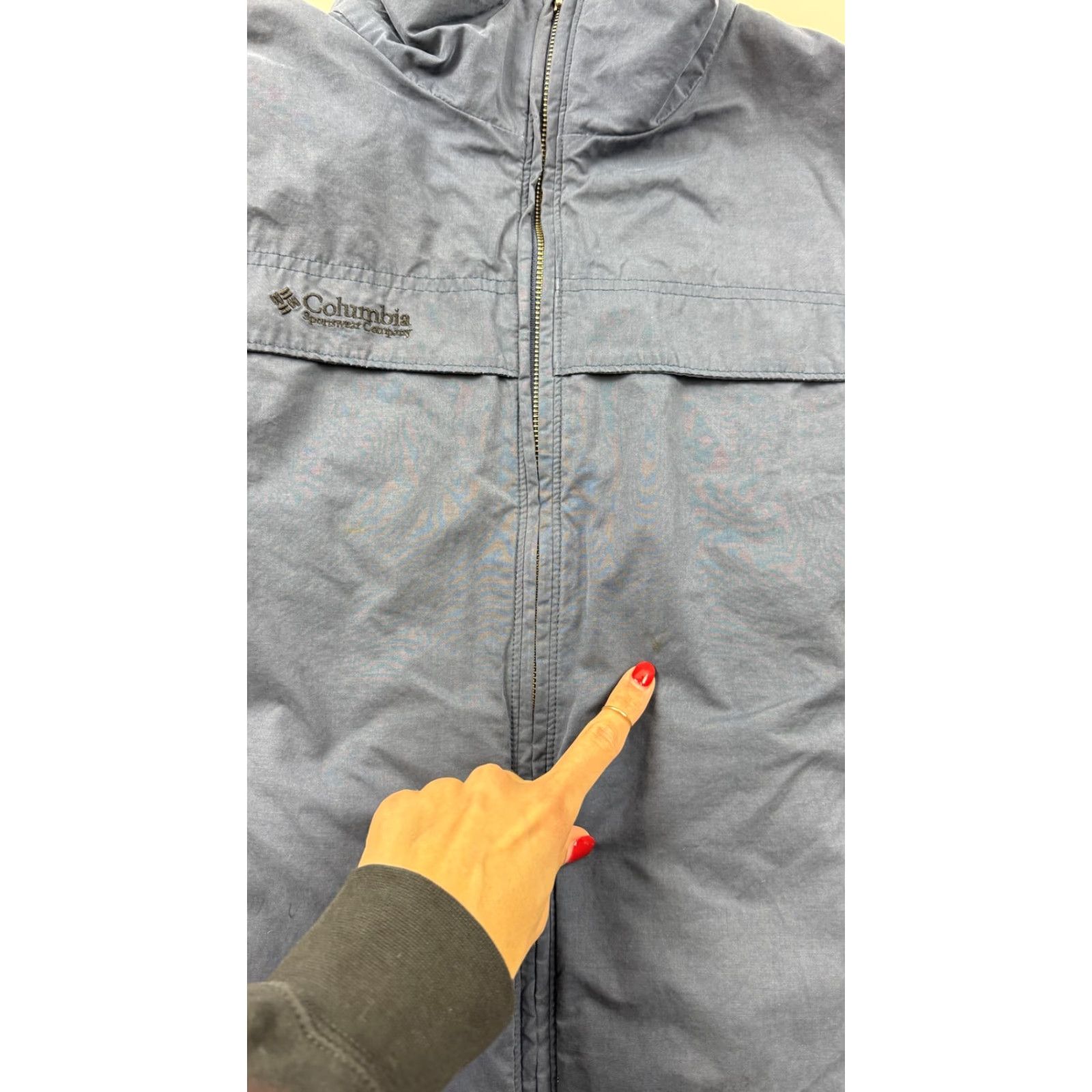 Vintage Columbia Jacket Mens M Blue Windbreaker Full Zip Insulated Fleece Lined Casual Fall Winter Size US M / EU 48-50 / 2 - 7 Thumbnail