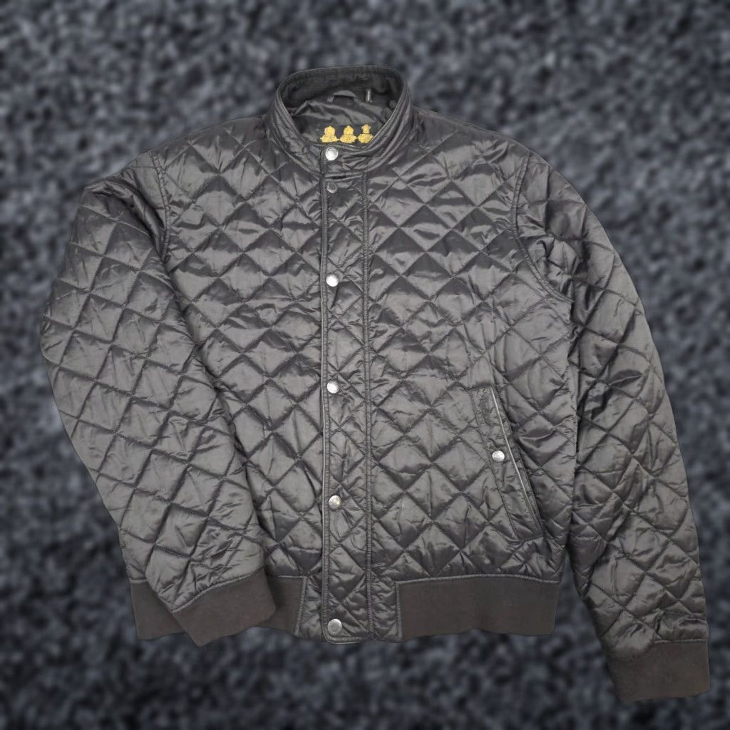 Barbour Barbour Edderton Bomber Jacket Men's XXL Black Lightweight Quilted Snap Size US XXL / EU 58 / 5 - 1 Thumbnail