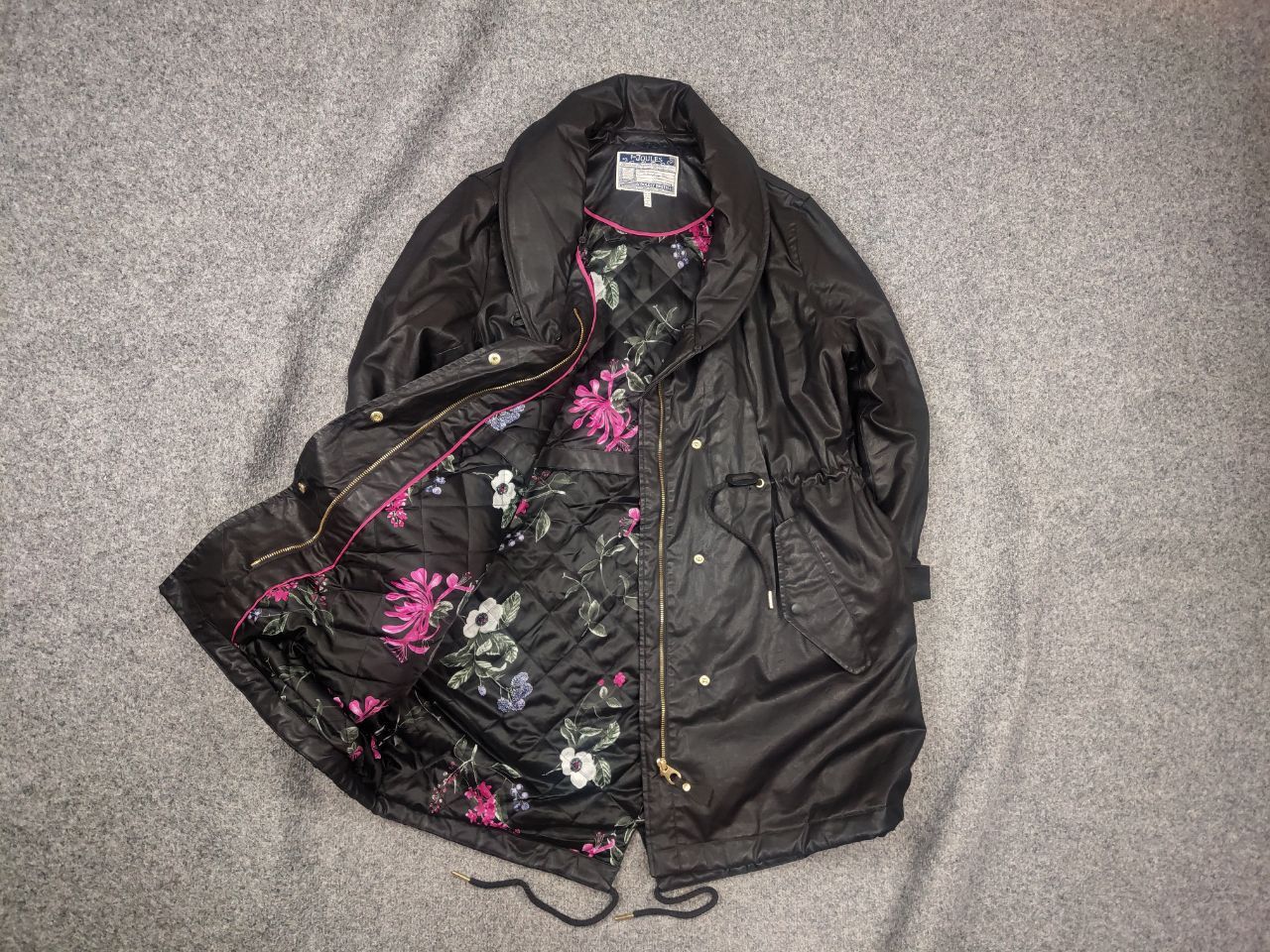 Vintage Joules swanson Design Wax Style Canvas Coat Parka Jacket Size XL / US 12-14 / IT 48-50 - 1 Thumbnail
