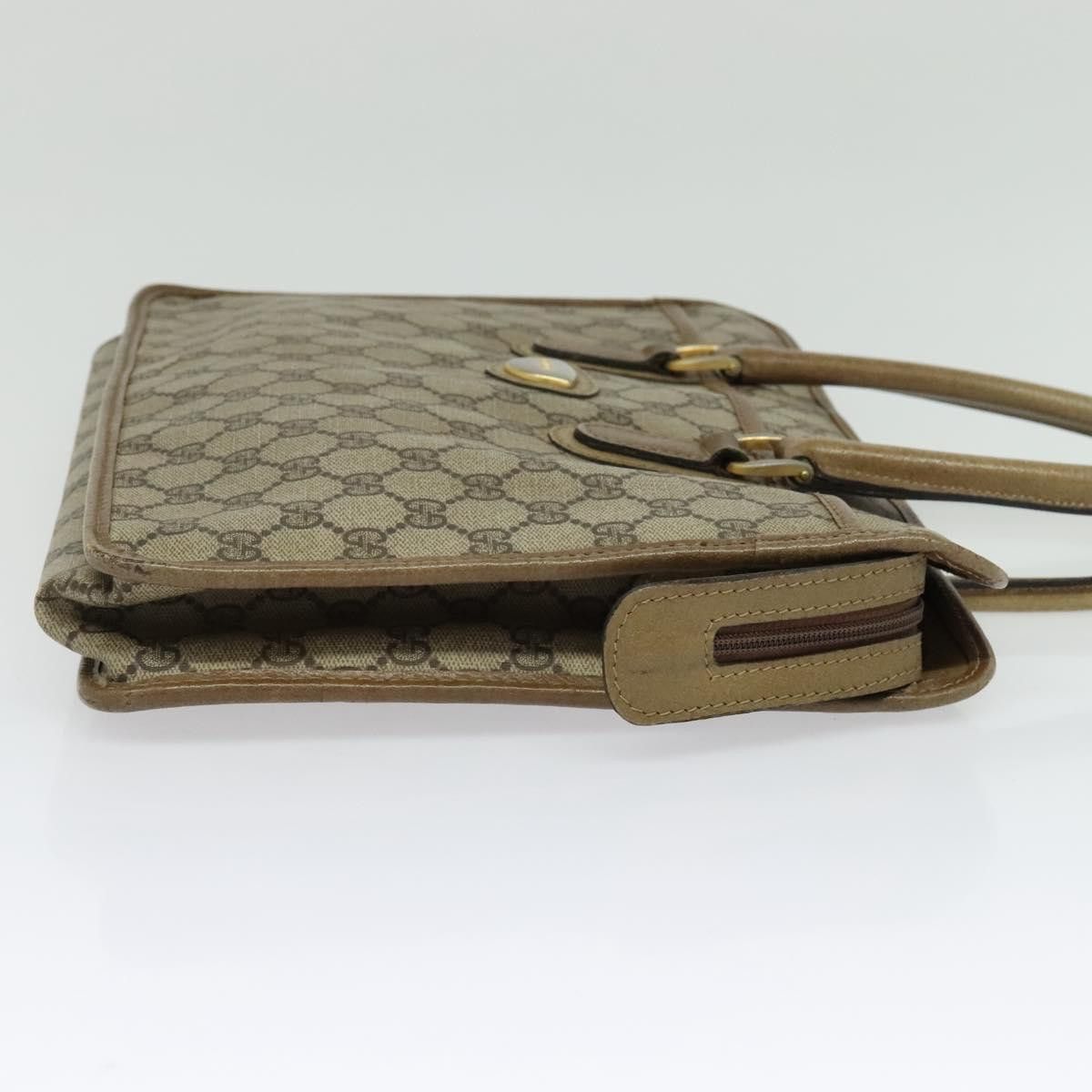 Gucci GUCCI GG Supreme Hand Bag Pvc Vintage Beige Gold Size ONE SIZE - 5 Thumbnail